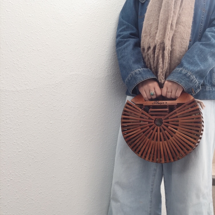 冬のコーディネートにも相性抜群❄️Hand Bamboo Bag