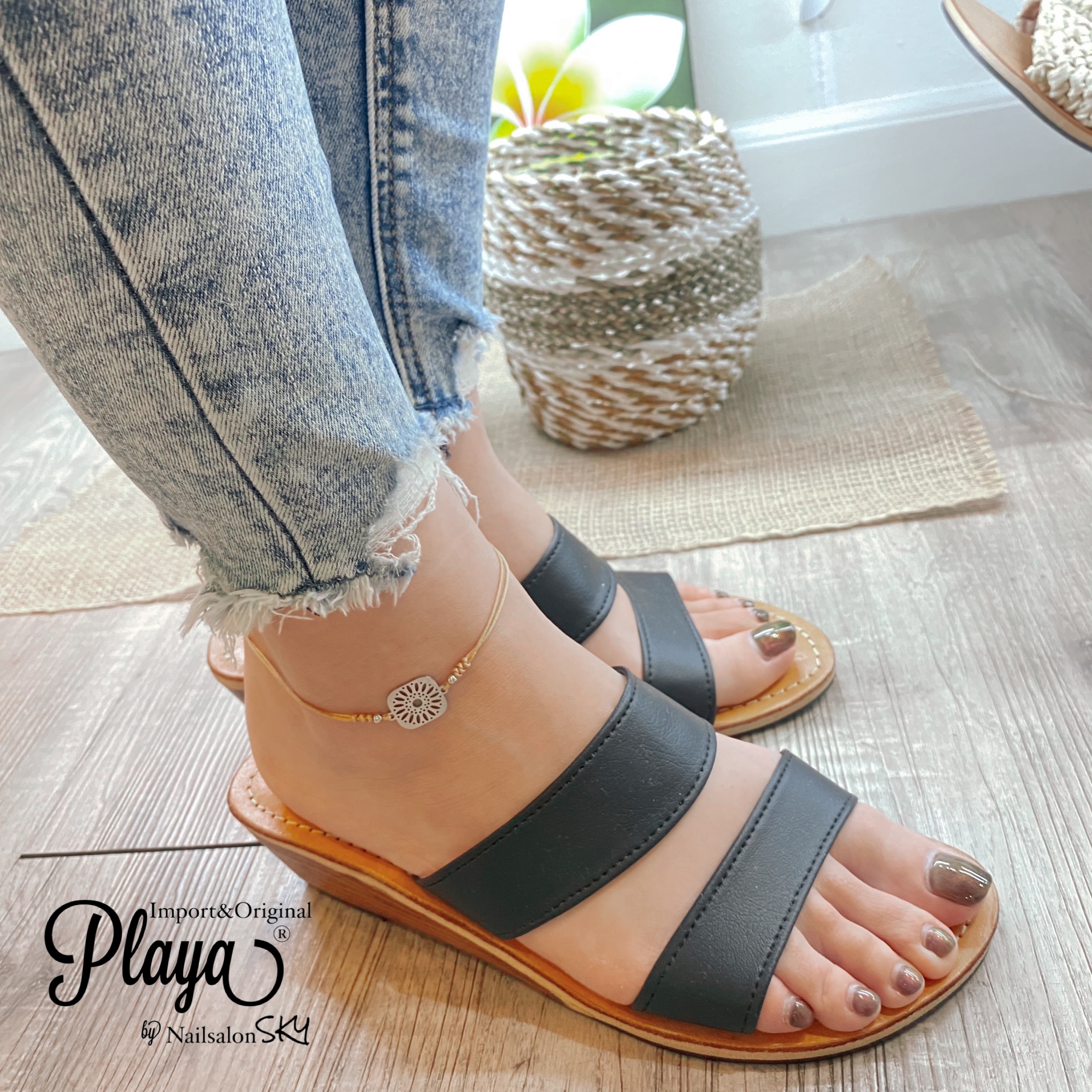 leather sandal  &   anklet