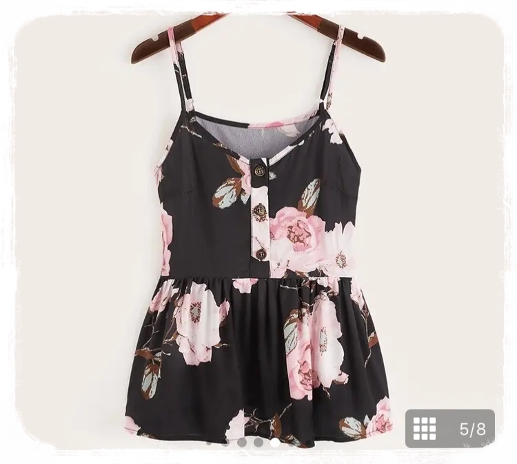 かわいい♡花柄キャミソール