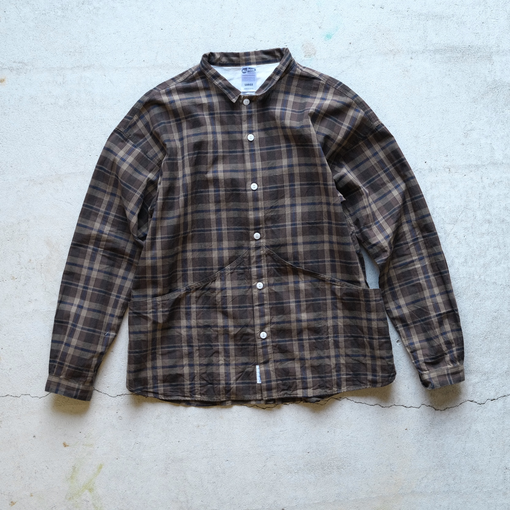 allinone（オールインワン）SMOCK GROWTH madras brown が入荷しました