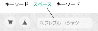 商品の検索方法