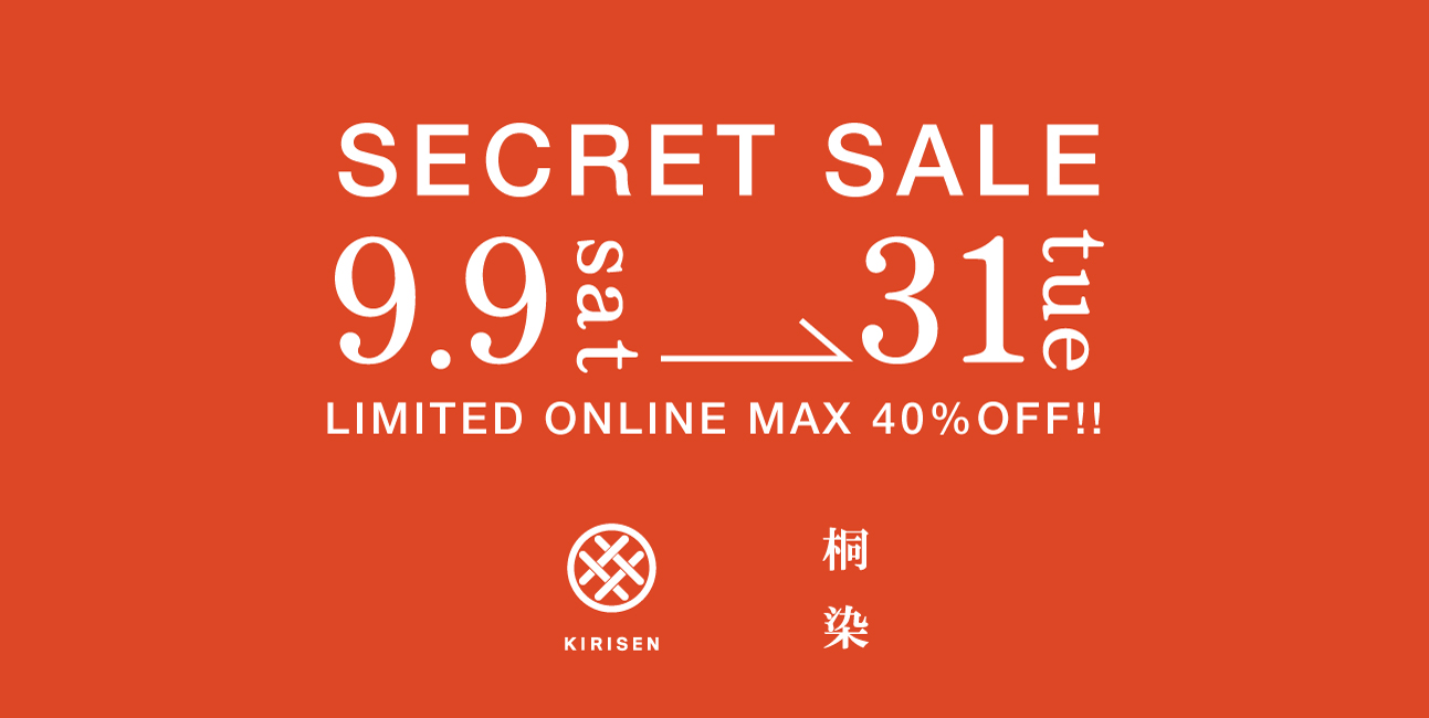 【お知らせ】SECRET SALE MAX 40%OFF!!!