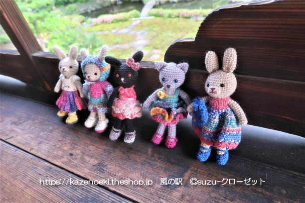 あみぐるみ　くま　うさぎ　ねこ　入荷
