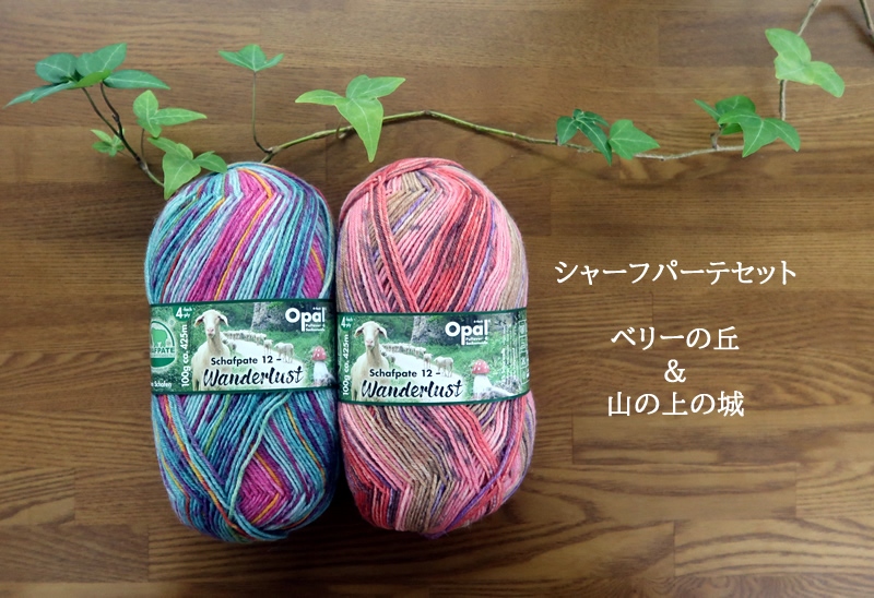 シャーフパーテ　ベリーの丘セット【オパール毛糸】