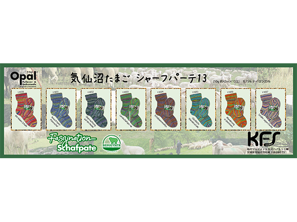シャーフパーテ13【気仙沼たまご　オパール毛糸】