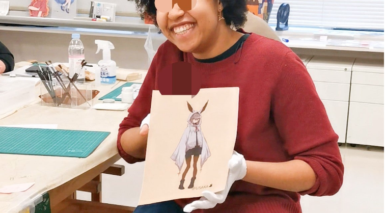 【セル画ワークショップ 満員御礼！＜その2＞ 】自分で作ったセル画は格別！