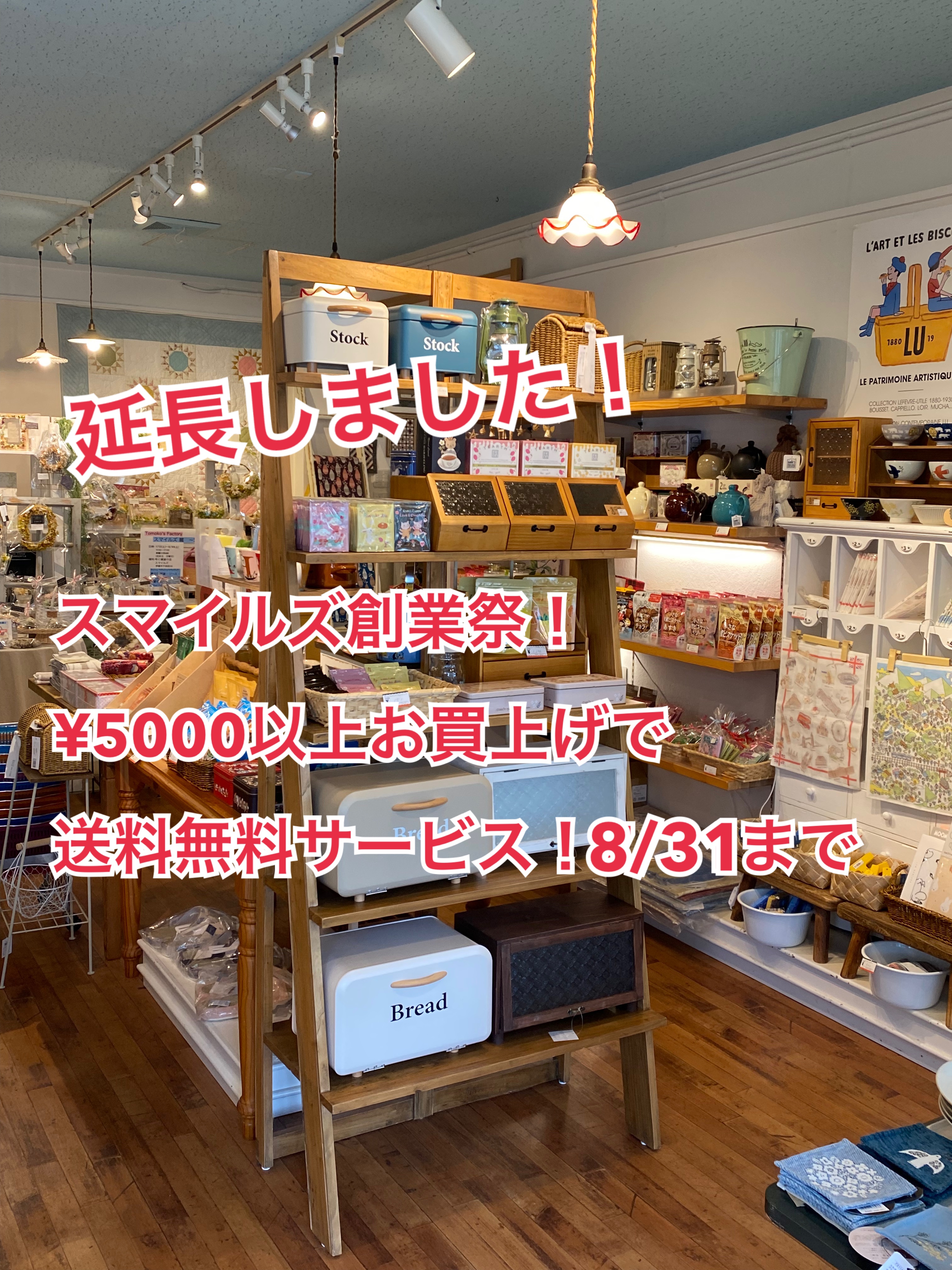 ¥5000以上お買上げで送料無料サービス中‼️