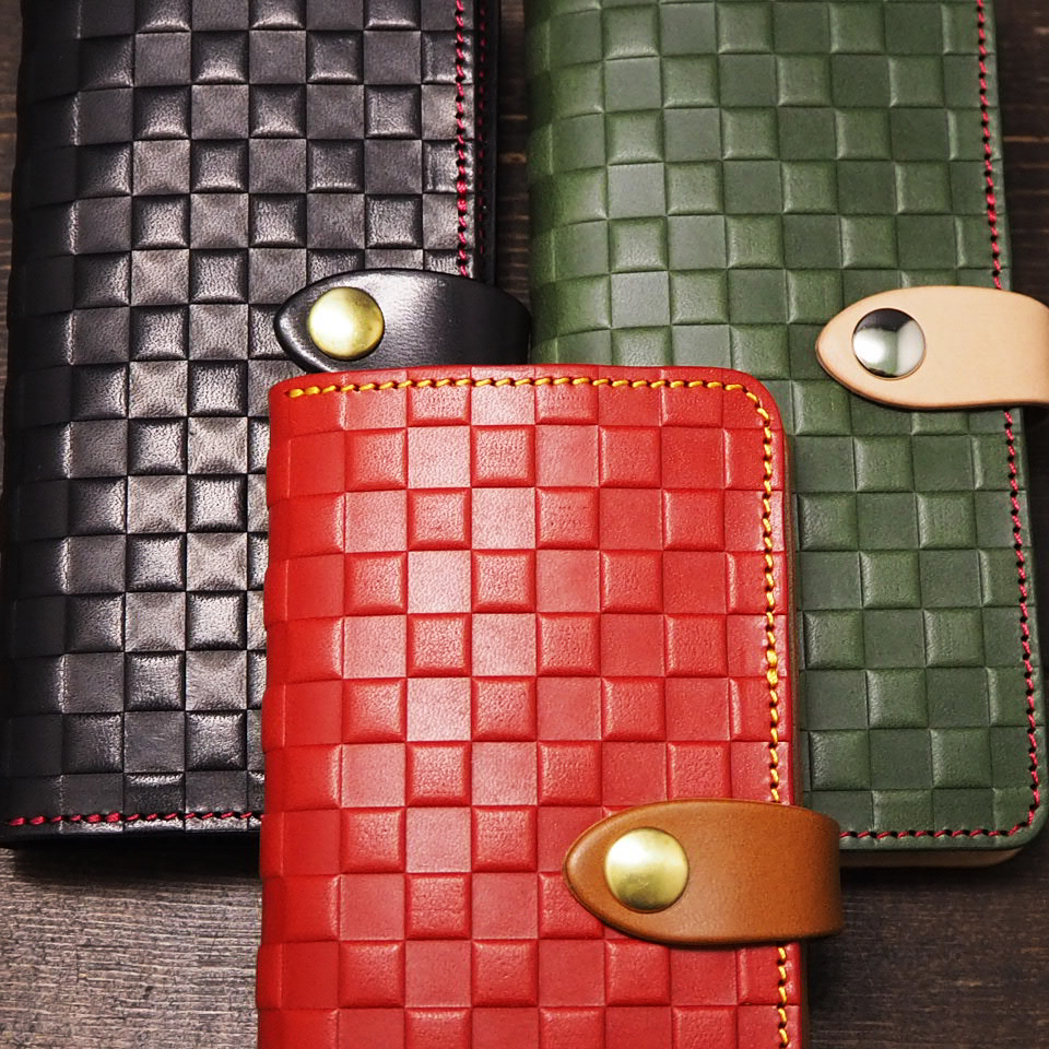 市松模様スマホケース