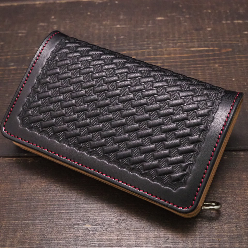 バスケットウィーブショートウォレット