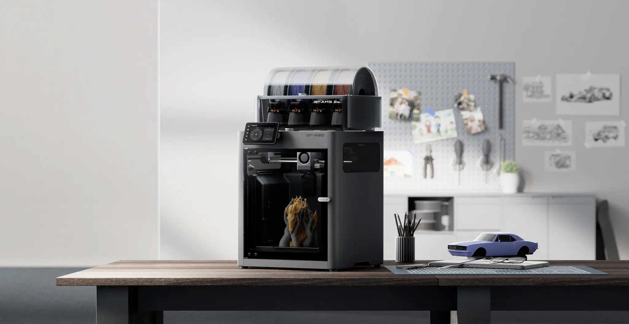 次世代デュアルノズル3Dプリンター「X2D」登場