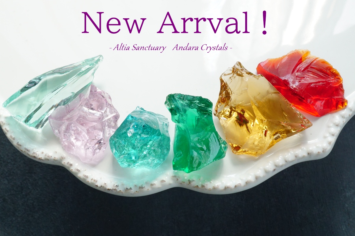 New！アンダラクリスタル原石６点入荷＆スプリングセールは３１日１３時まで