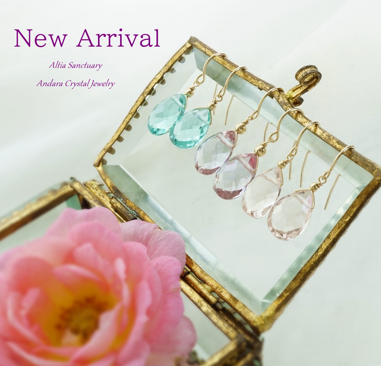 New！アンダラクリスタル 雫カットピアス・イヤリング入荷のお知らせ