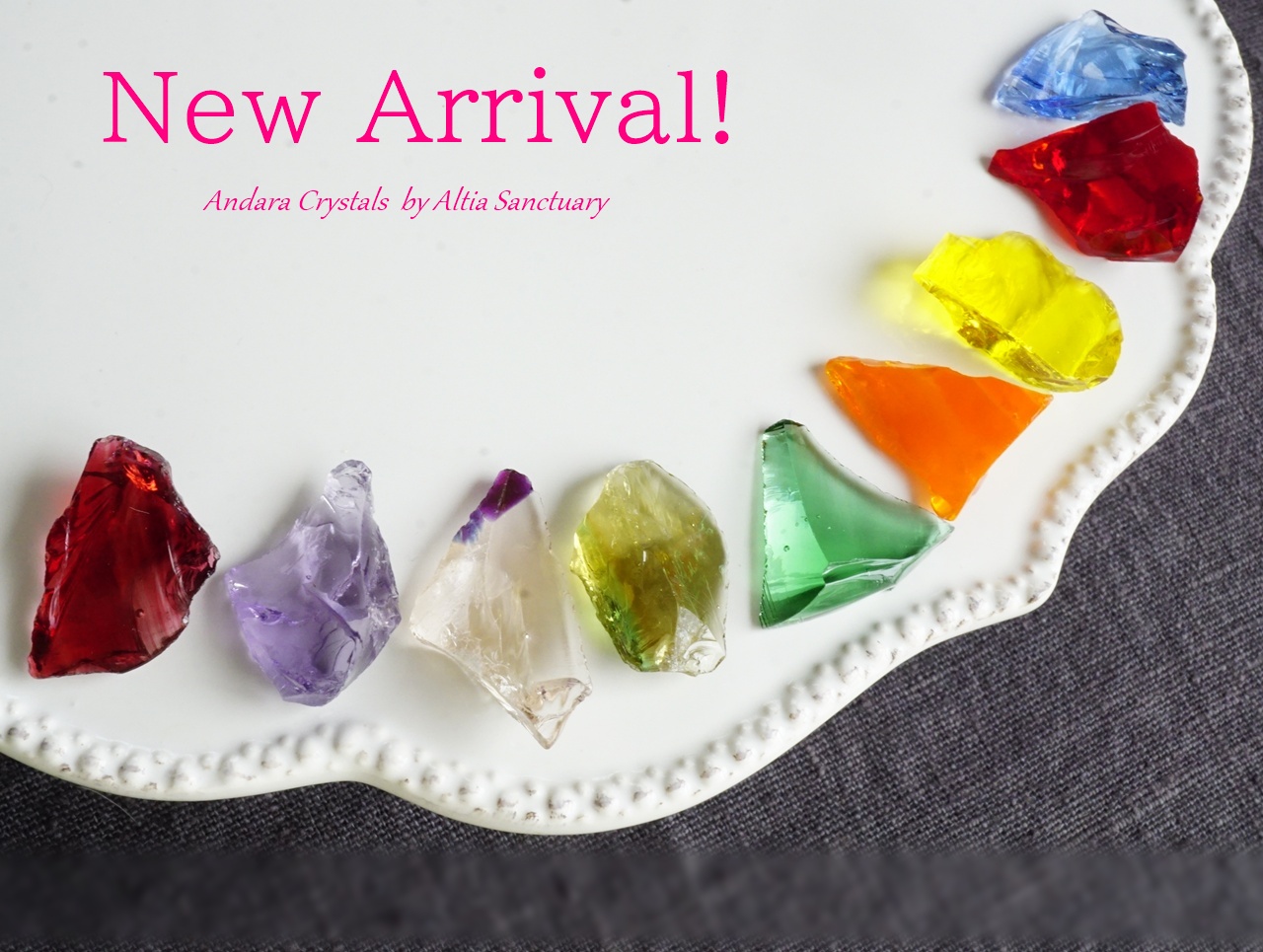 New! ペンダントサイズの小さめアンダラクリスタル９点入荷しました✨