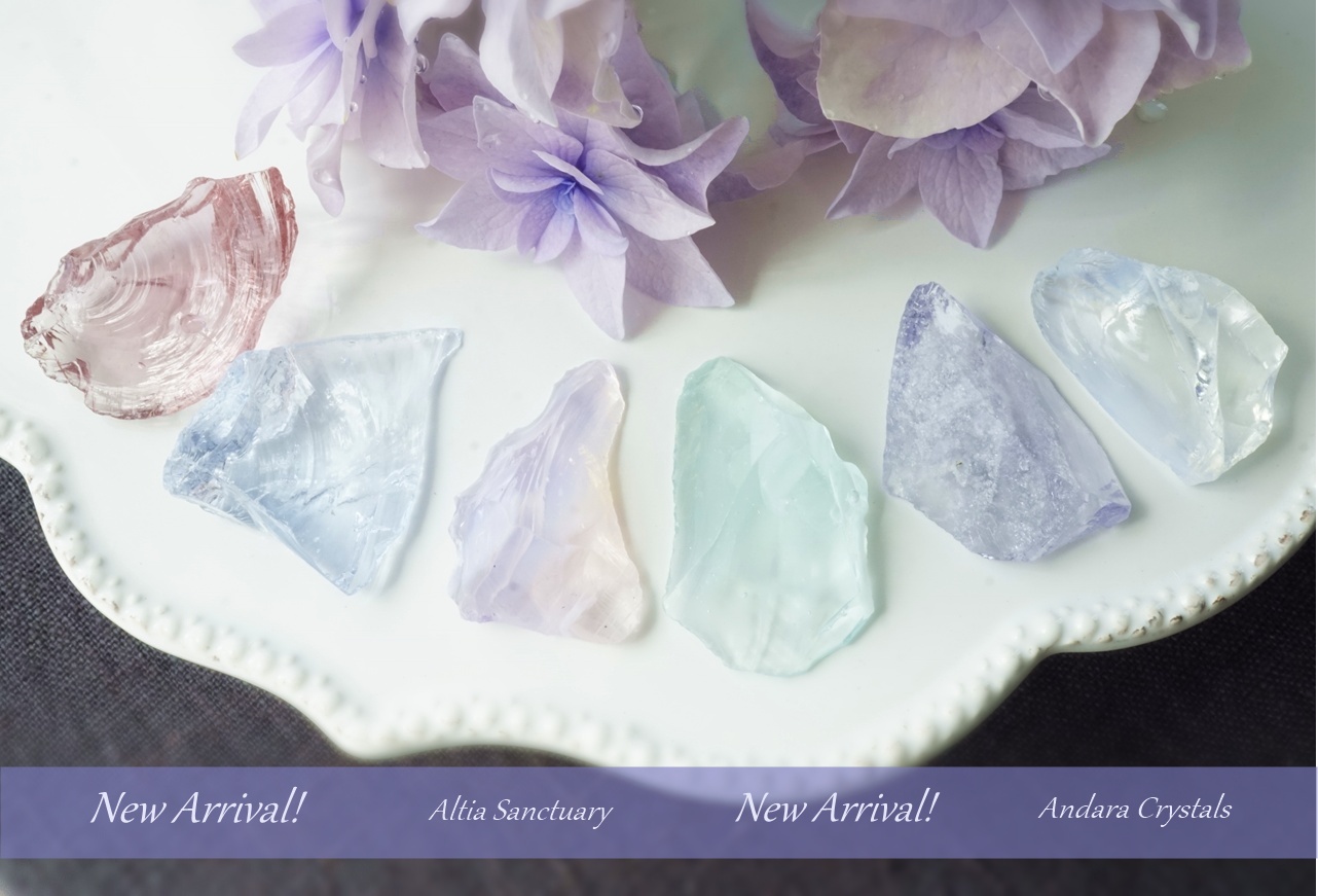 New!ペールカラーが涼し気なアンダラクリスタル入荷のお知らせ✨