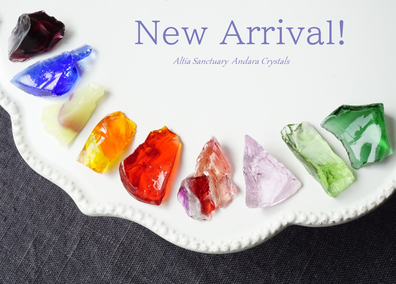 New!ペンダントサイズの小さめアンダラクリスタル９点アップしました✨