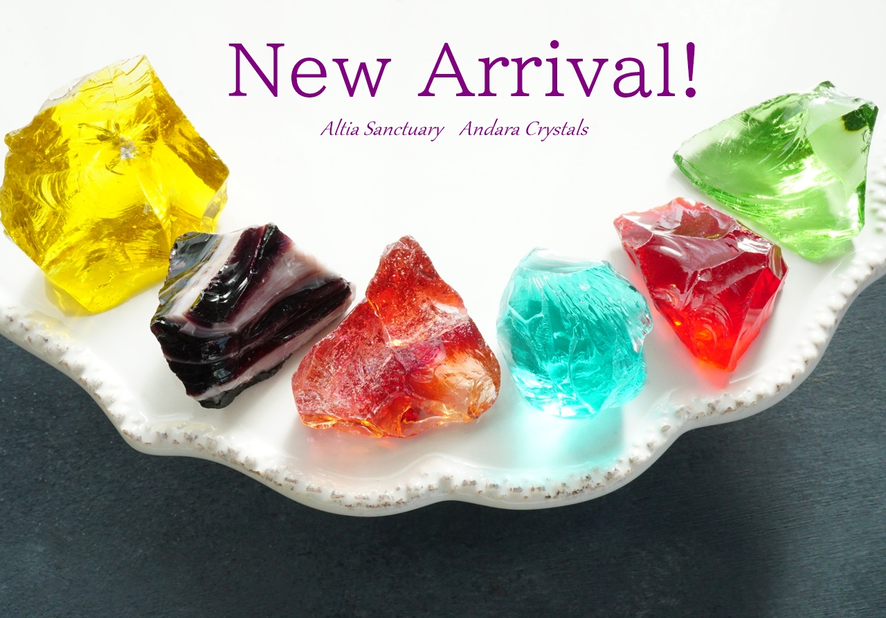 New！やや大きめアンダラクリスタル６点入荷 ＆ 15％OFFクーポンのお知らせ✨