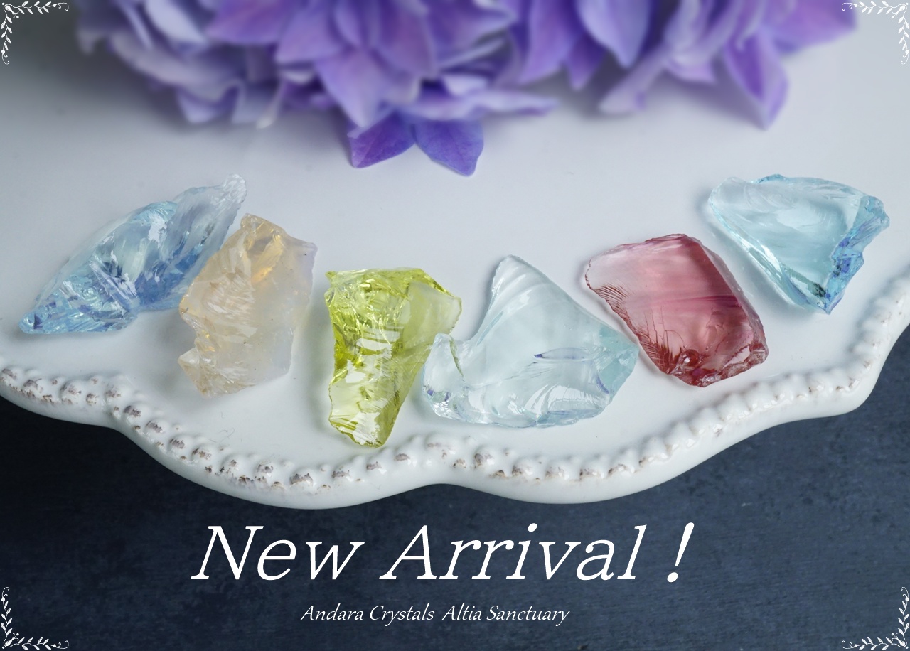 New！雨に映える小さなアンダラクリスタル入荷しました✨