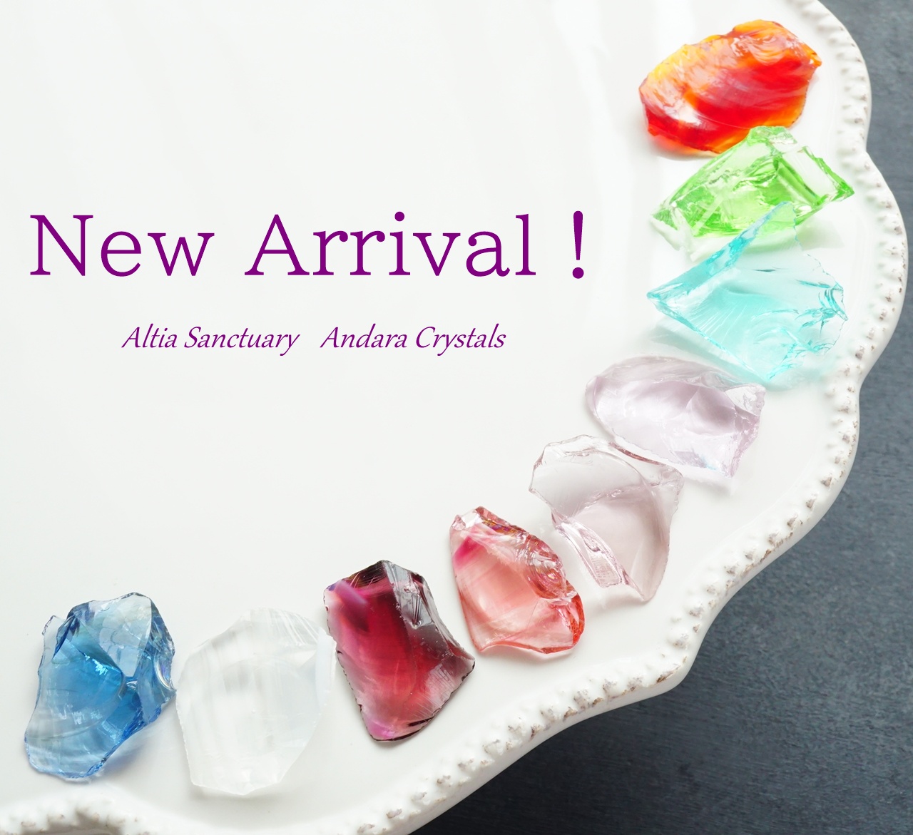 New! ペンダントサイズのアンダラクリスタル３セット入荷しました✨