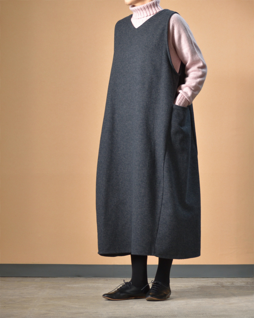 ina イナ 2ウエイ・コクーンジャンパースカート