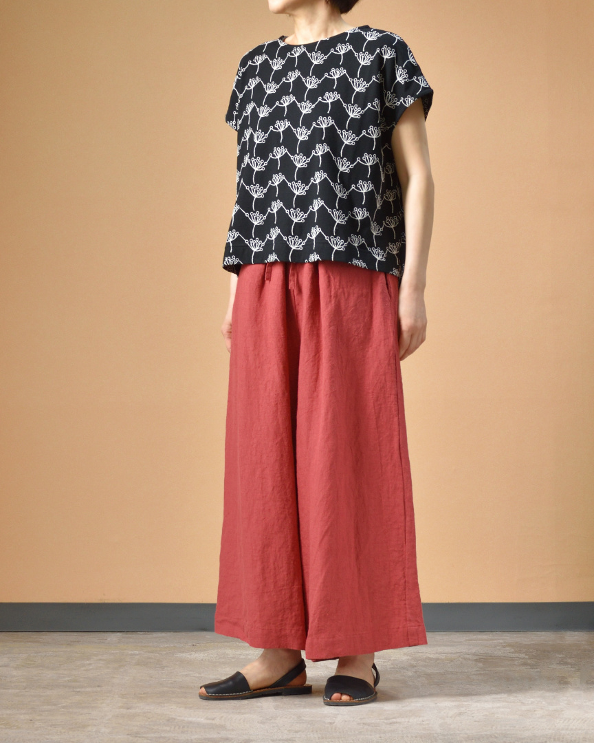 Sarahwear サラウエア　ベルギーリネンハカマパンツ”Tamiyo”