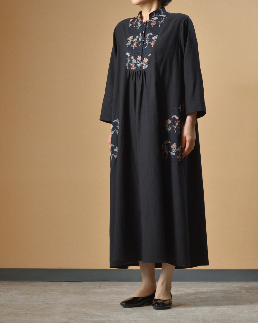Sarahwear サラウエア　コットンリネンワンピース”Tomoyo”