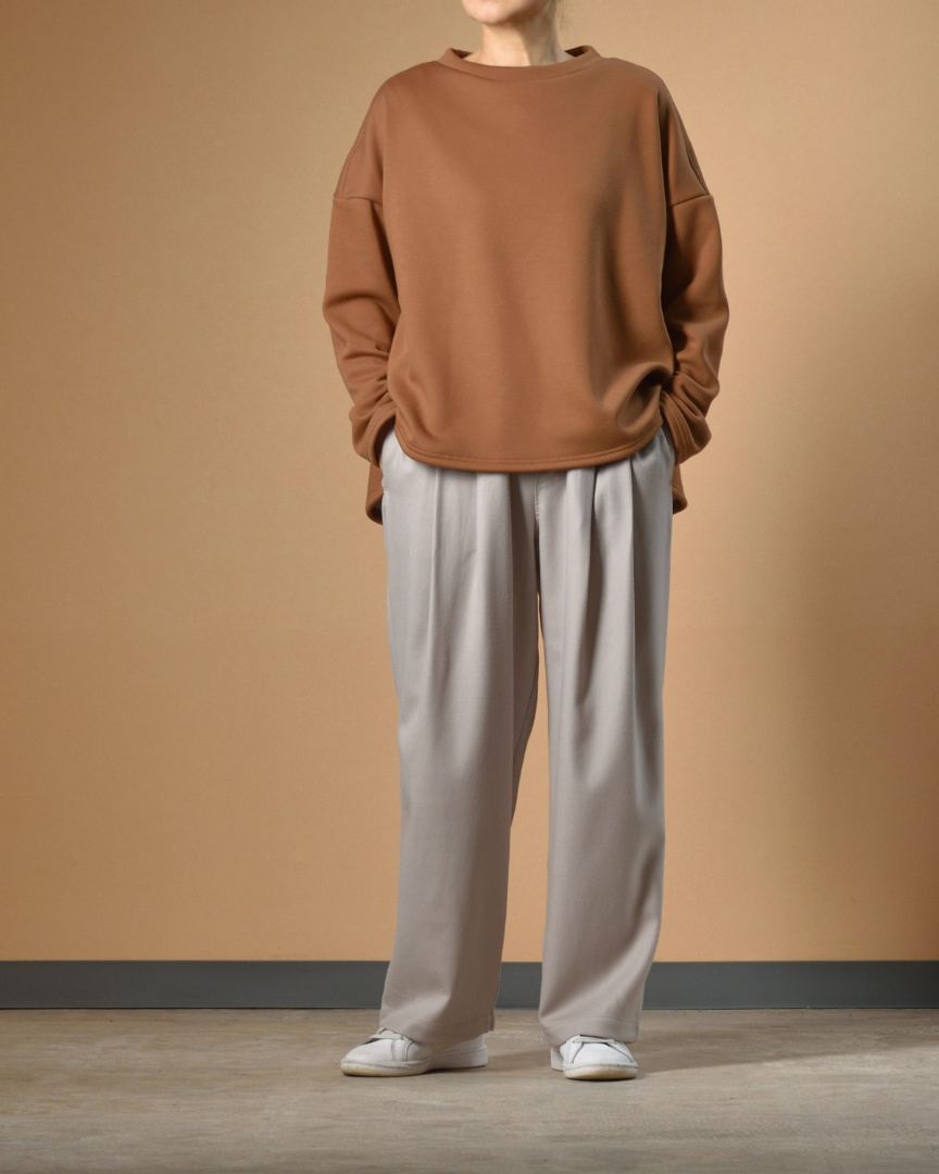 ファブリケアンプラネテール ウール2タックパンツ