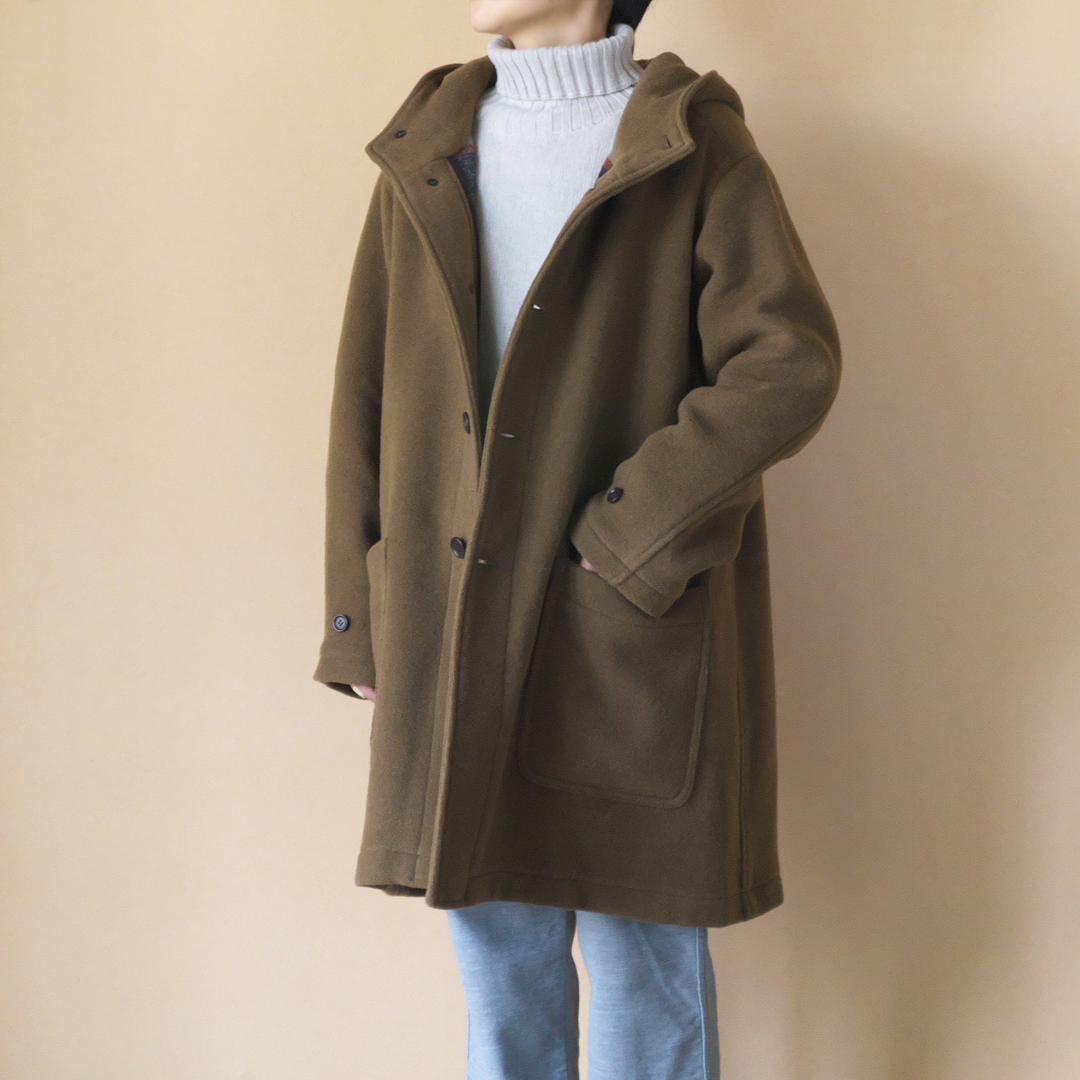 ARMEN アーメン　DOUBLE FACE HOODED COAT　ダブルフェイスフードコート