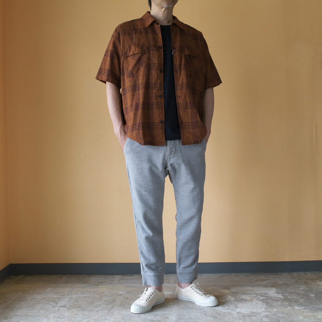 Manual Alphabet マニュアルアルファベット　check work shirt