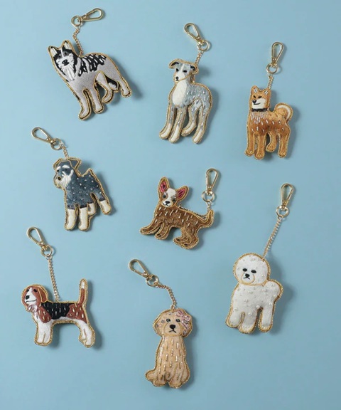 新作ザリ刺繍バッグチャーム