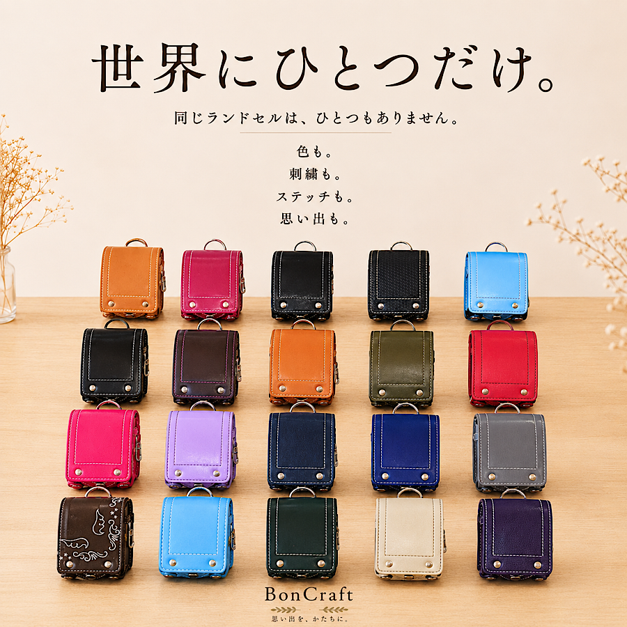 『ランドセルリメイクで1番人気のミニランドセル🎒』