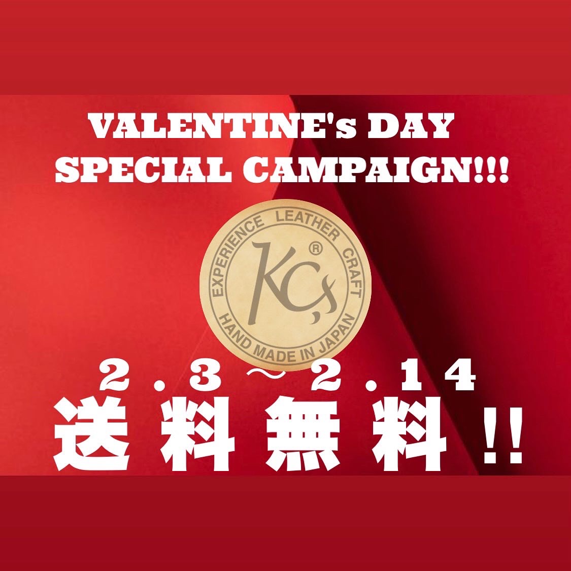 送料無料キャンペーン実施中‼️2/14迄‼️