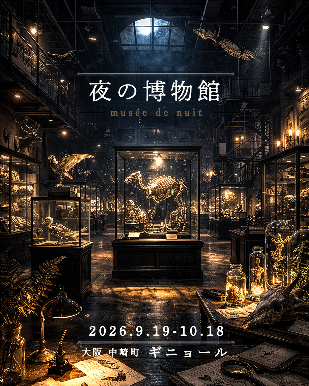 9/19-10/18「夜の博物館」ギニョール(大阪中崎町)