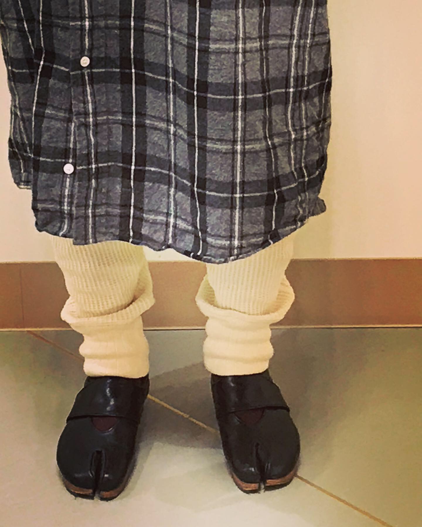 足元をアップにして・・・