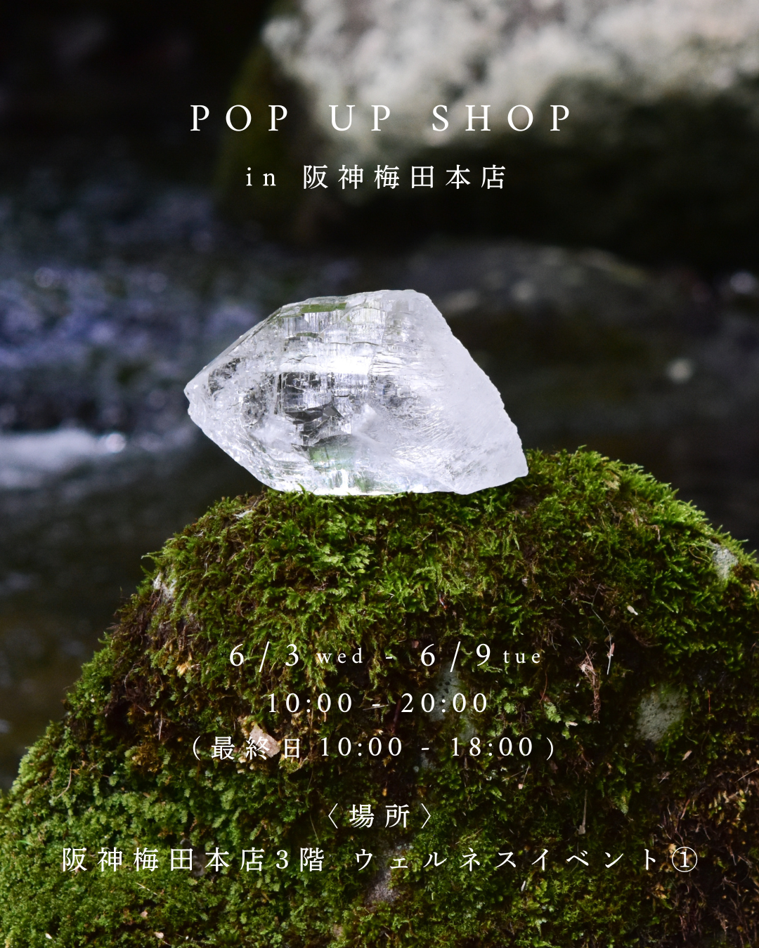 《 6/3 - 6/9|POP UP SHOP 開催のお知らせ 》