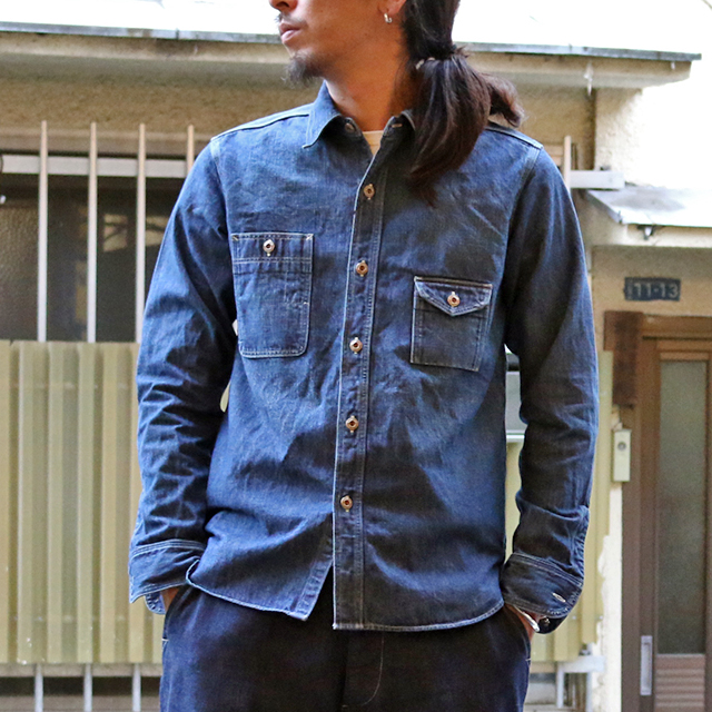 色落ちが独特のこなれ感を演出。 JELADO Smokers Shirts VF...