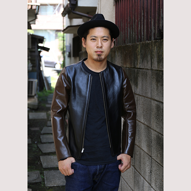 FINE CREEK LEATHERSから新作入荷です‼　ツートンカラーのノーカーラージャケット