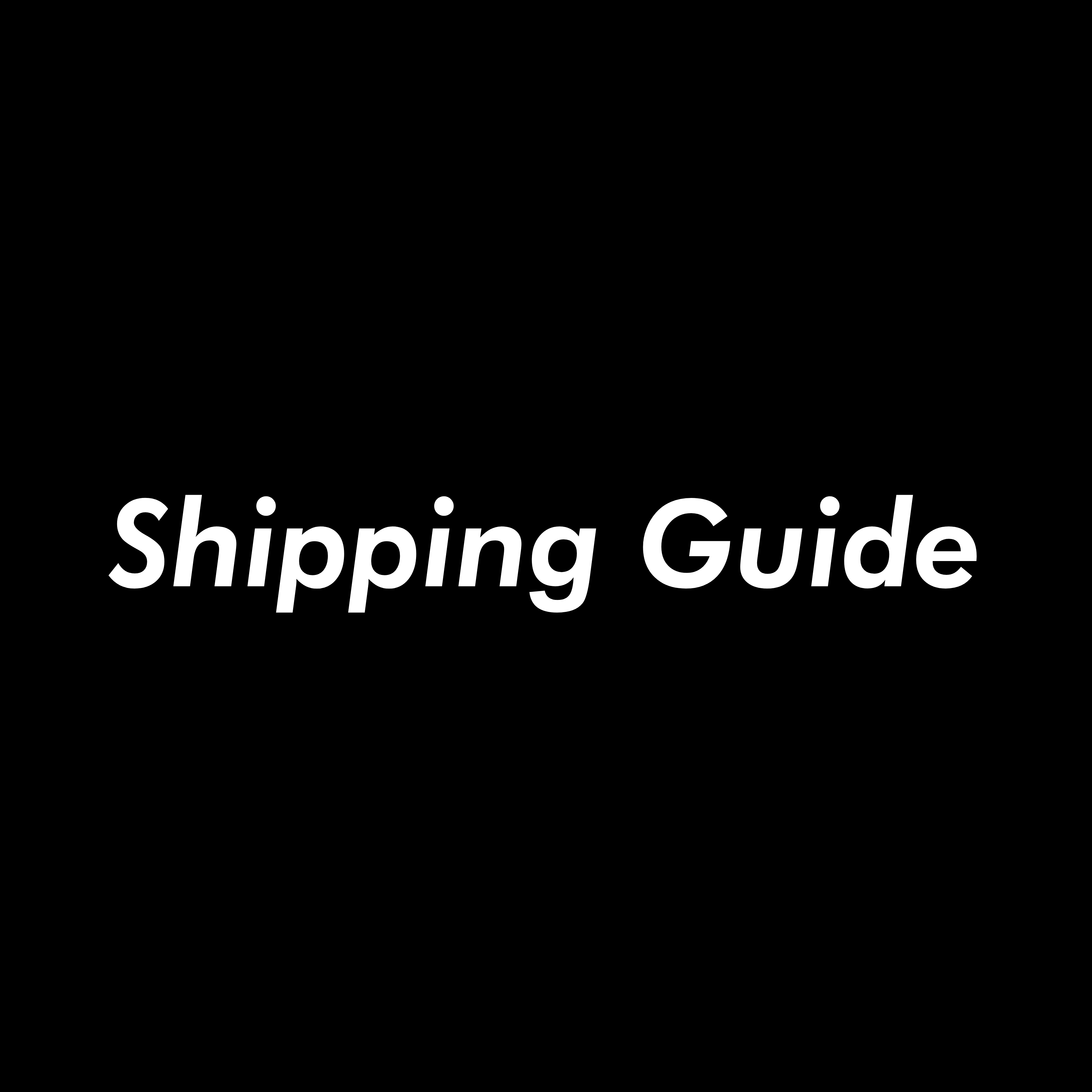 Shipping Guide