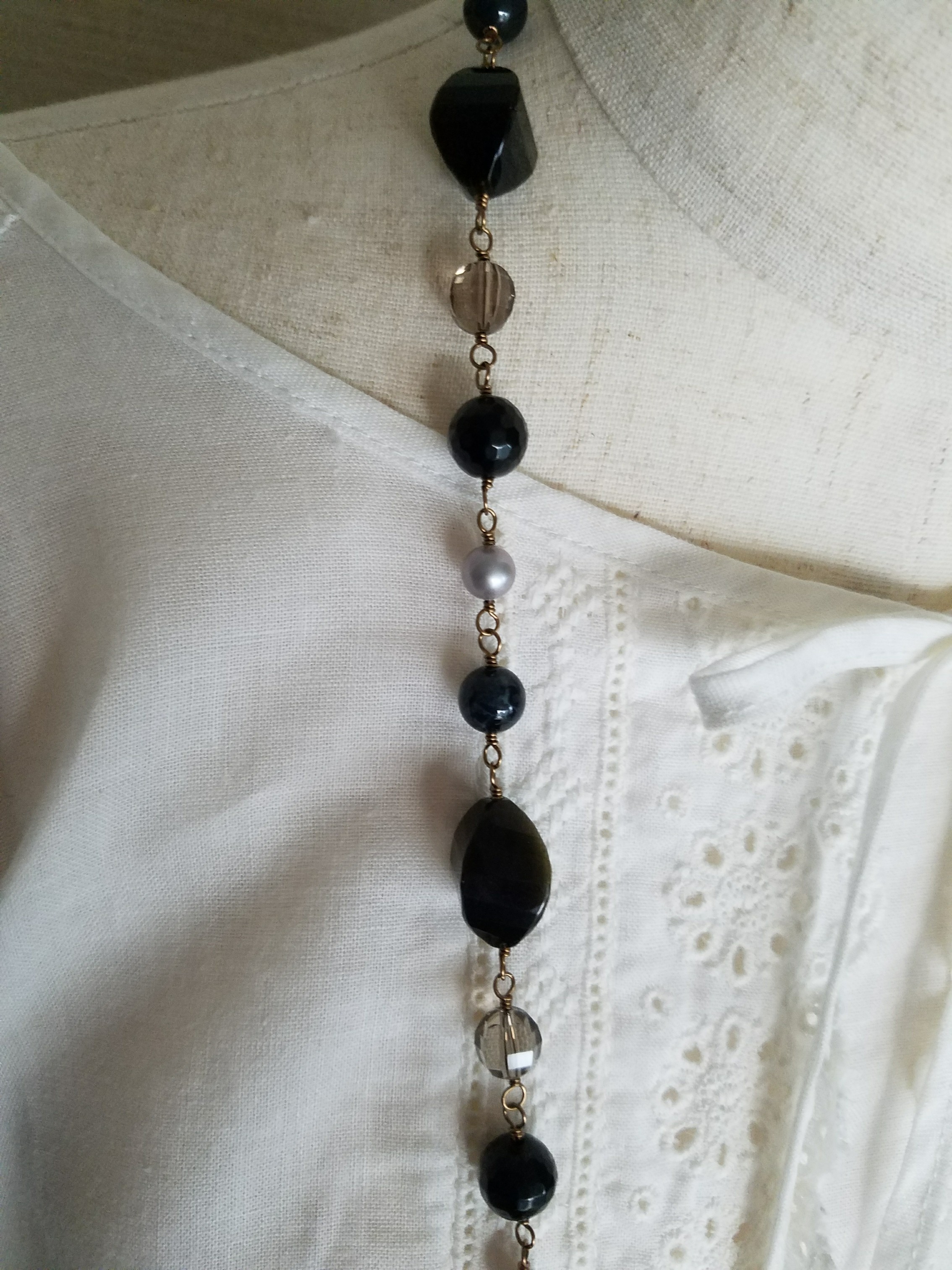 ブラックネックレスを作りました🎵
