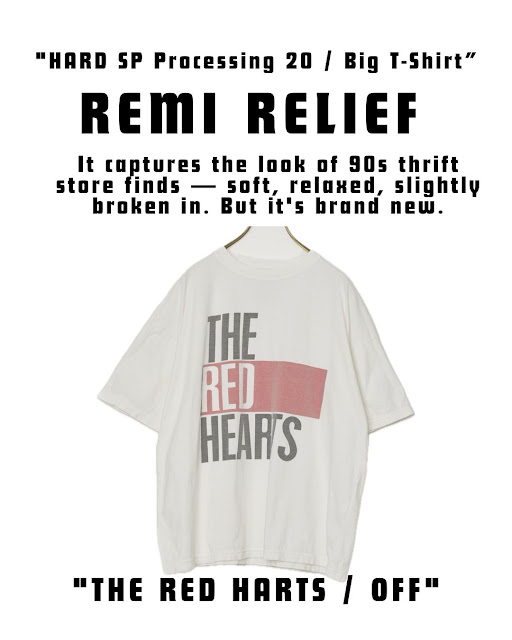 REMI RELIEF / HARD SP加工20/天竺BIGサイズ(THE RED HARTS)