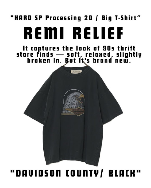 REMI RELIEF / 天竺BIGサイズ T (DAVIDSON COUNTY)　