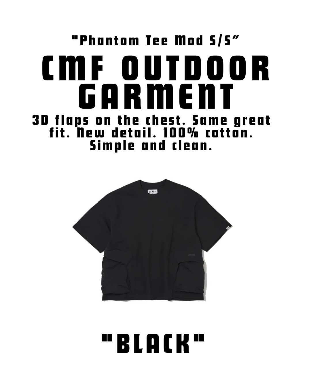 CMF OUTDOOR GARMENT "PHANTOM TEE MOD S/S"
