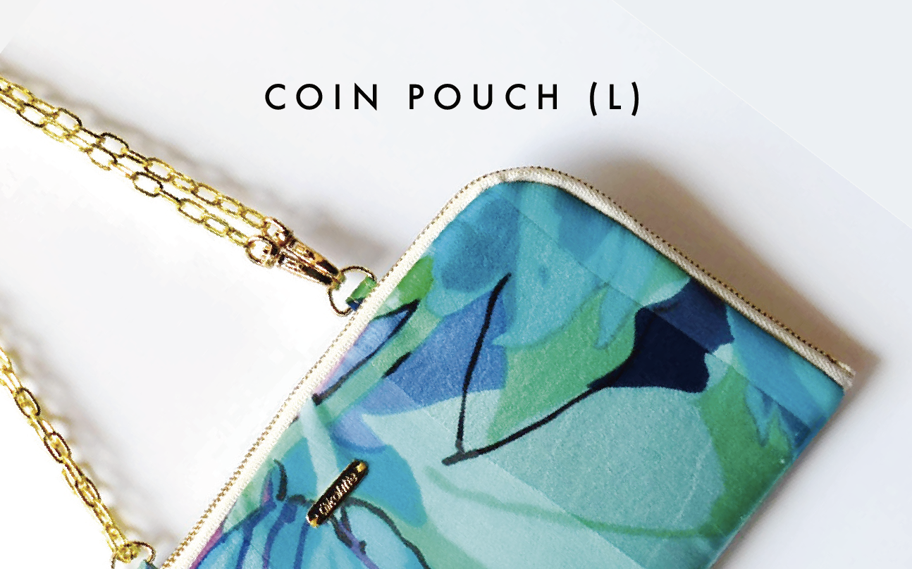 小さいお財布バッグCOIN POUCH (L)をおしゃれのアクセントに♪