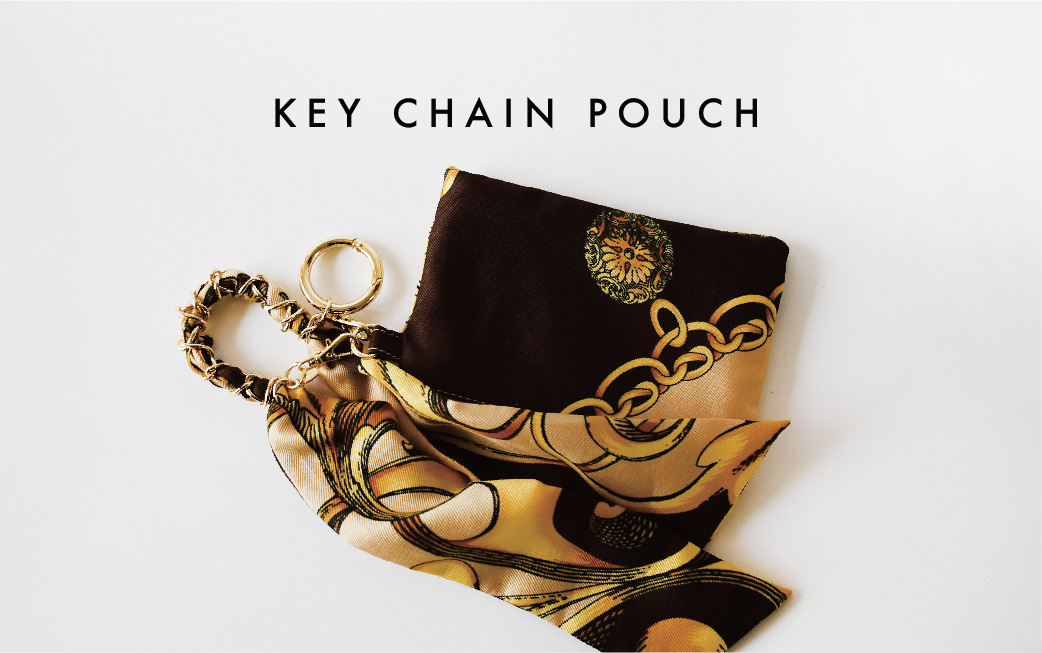 バッグや鍵に付けておきたい♪KEY CHAIN POUCH（キーチェーンポーチ）