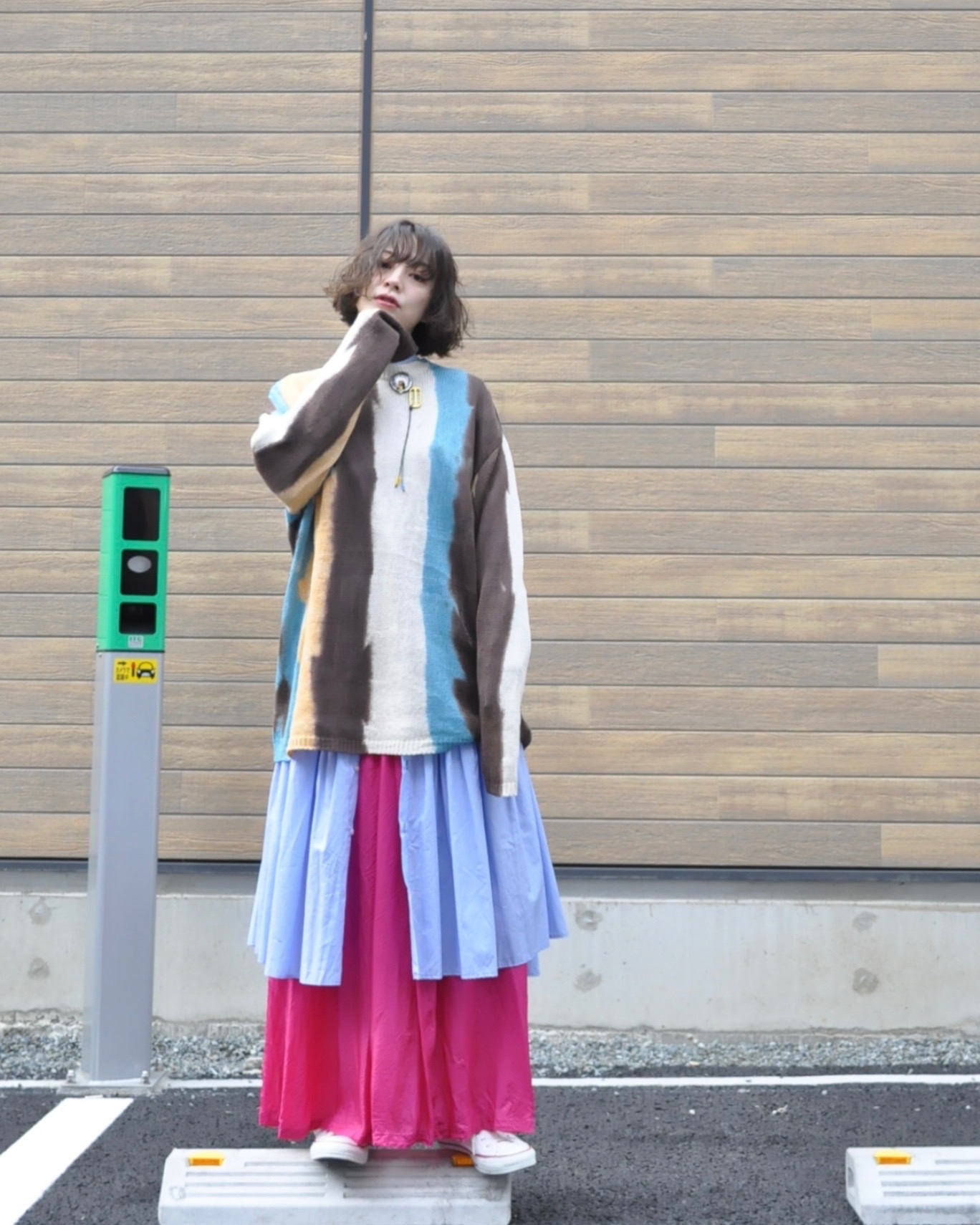 "hippiness"シャーリングスカートでコーディネート！
