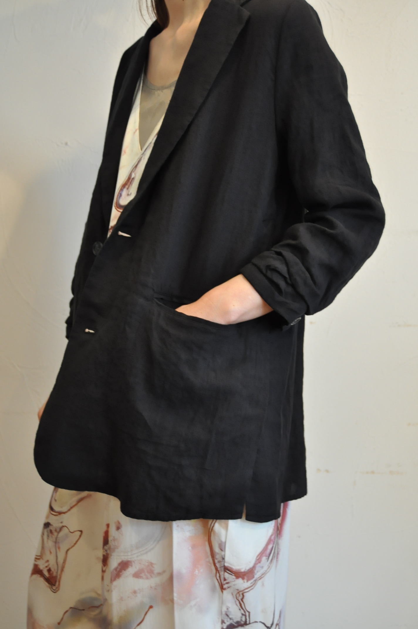 "boutique ordinary" ルーズなジャケット。