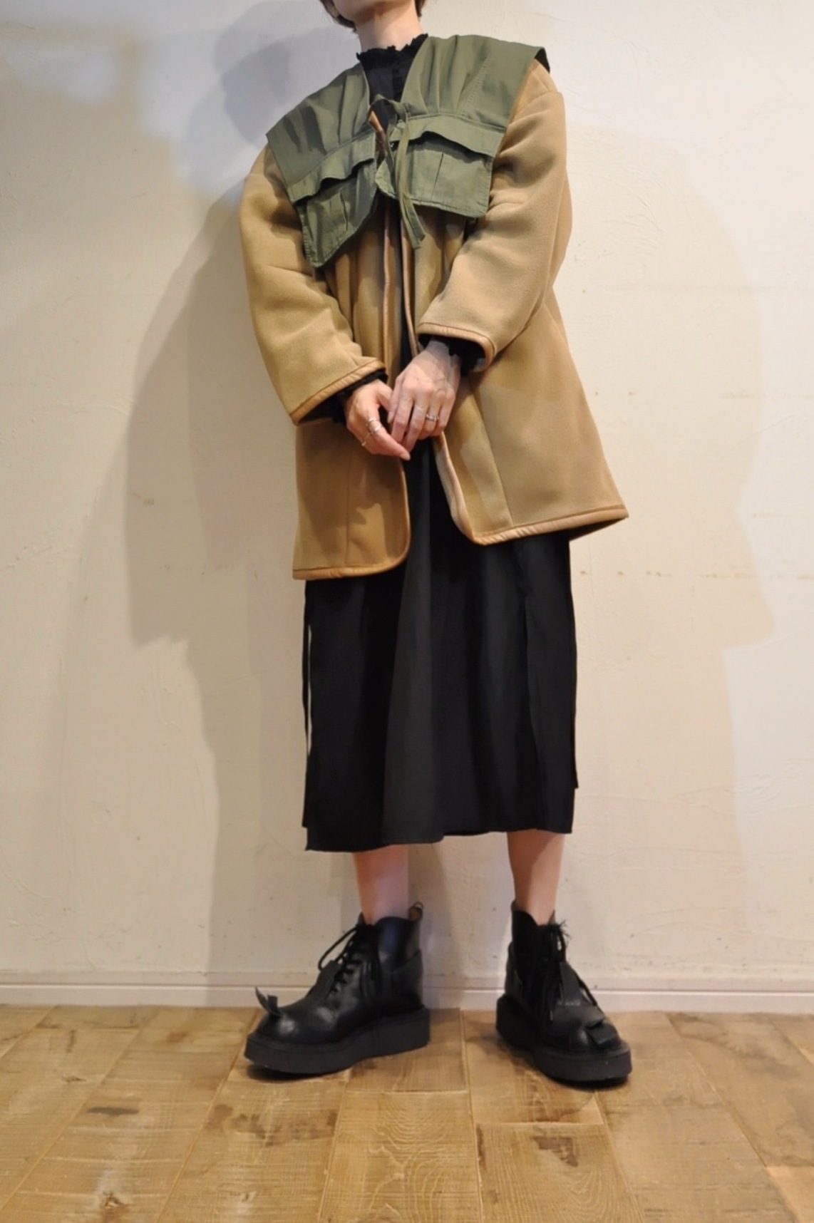 "RehersalL"フリースコート。