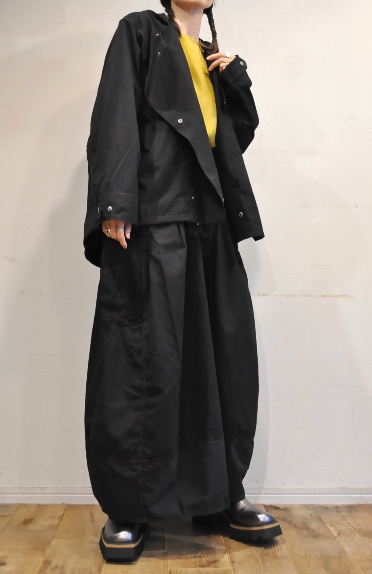 "garance et violette"トレンド感のあるミリタリー。