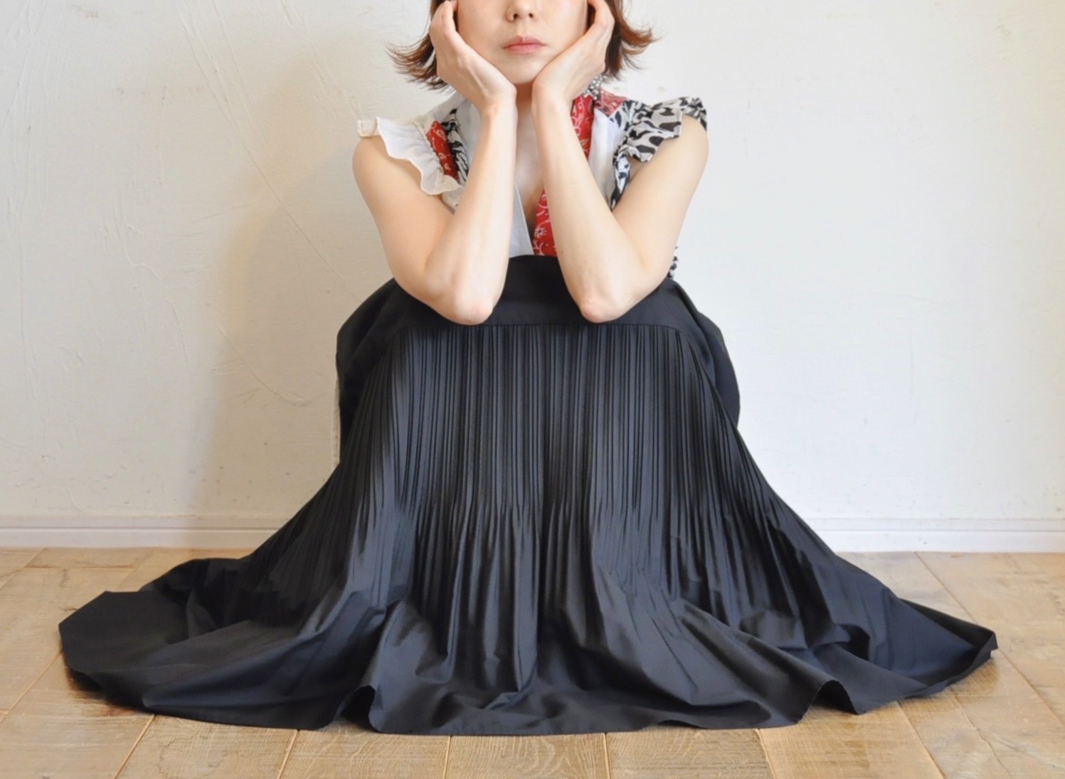 "marechal terre"　プリーツ×プリーツ！