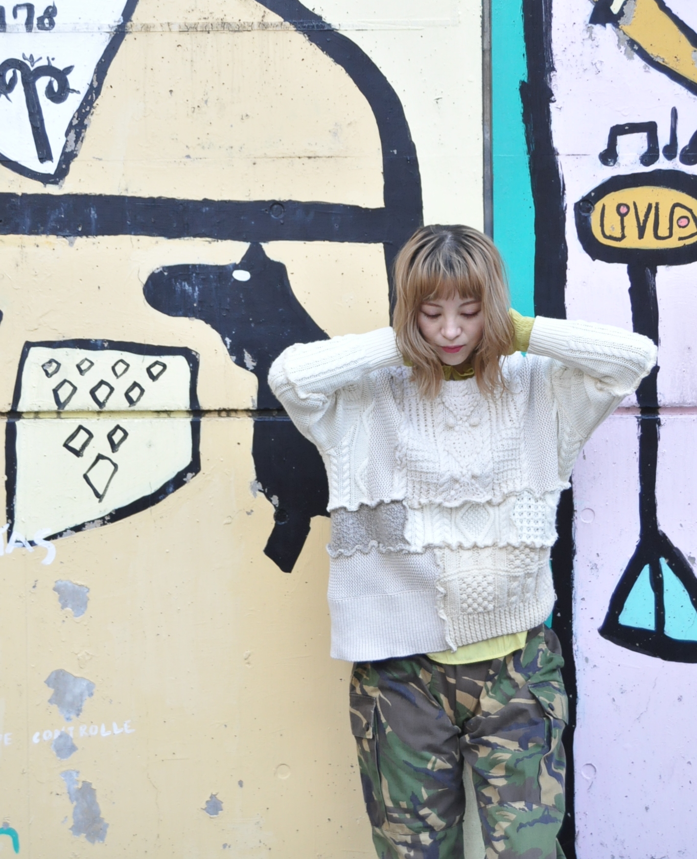 "RehersalL" alan patch knitを着る！