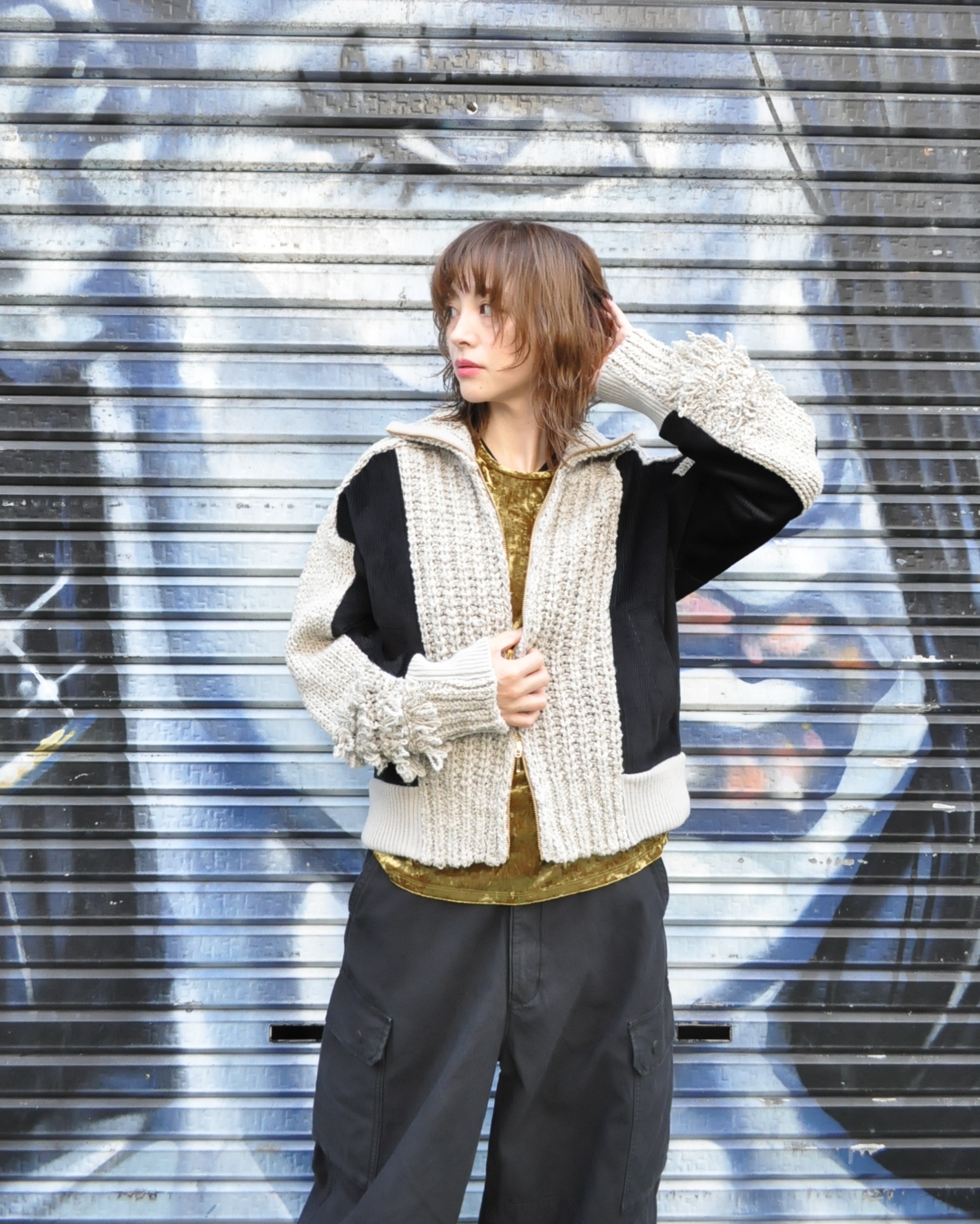 "EN'DAY"印象的で遊び心のあるブルゾン